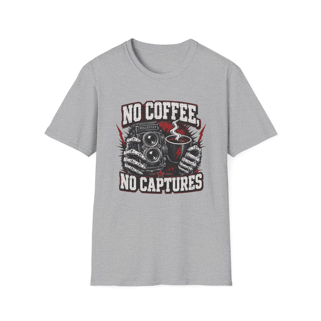 No Coffee, No Captures T-Shirt