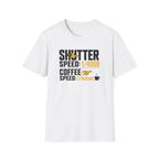 Shutter Speed & Coffee Flow T-shirt