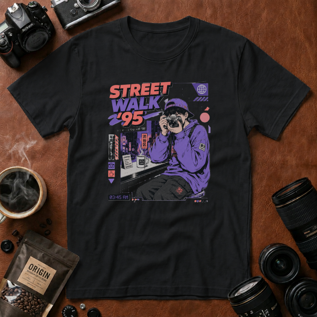 Street Walk Vibes in ’95 T-shirt