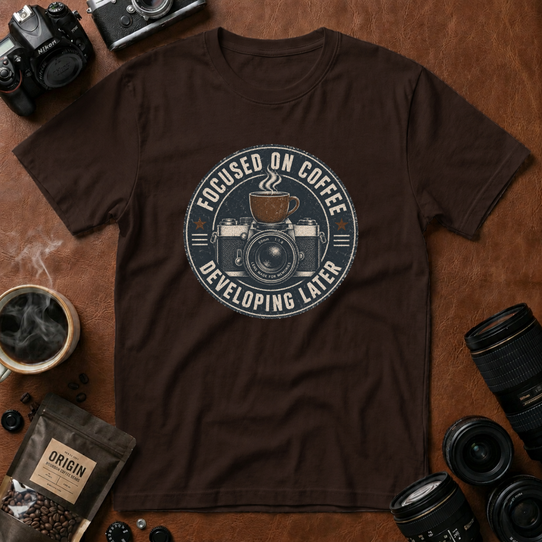 Focused on Coffee Developing Later T-Shirt