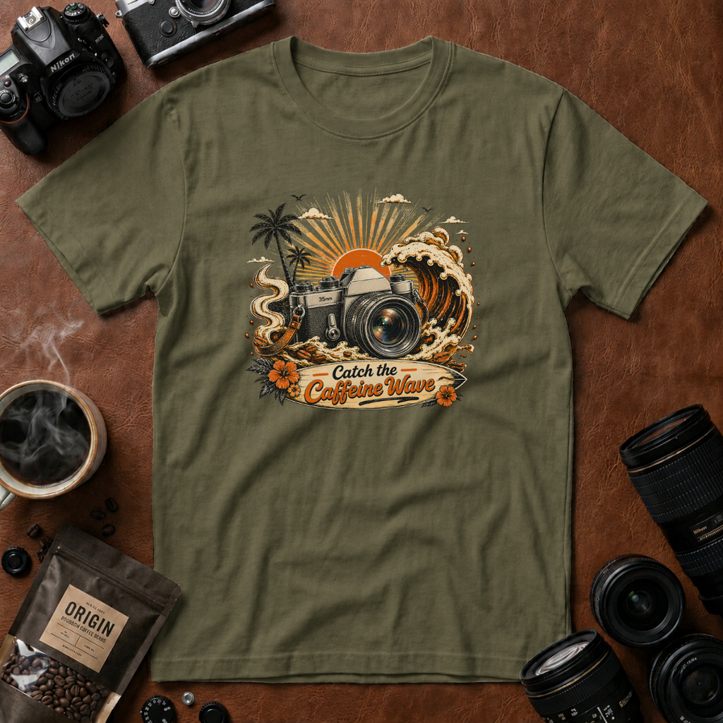 Catch the Caffeine Wave T-shirt