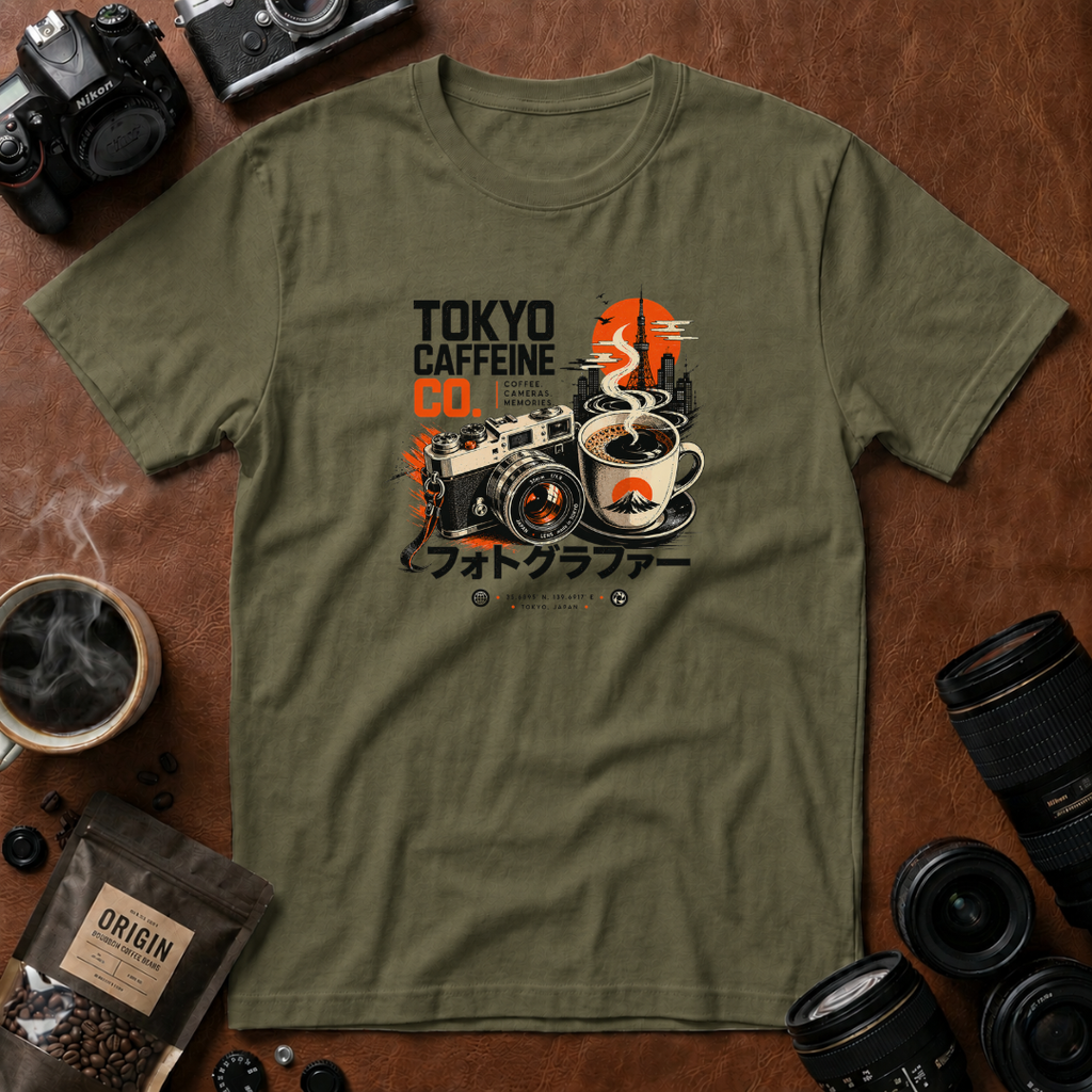 Tokyo Coffee & Camera Memories T-shirt