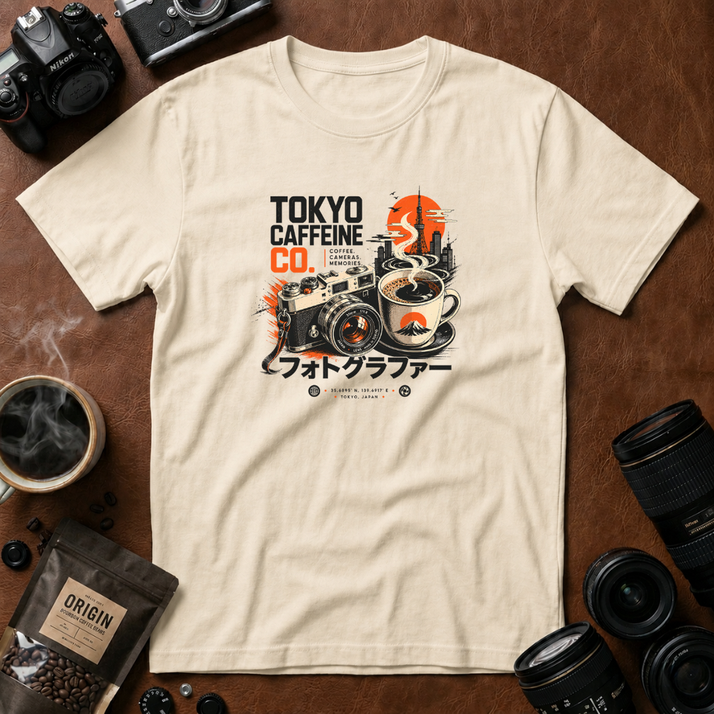 Tokyo Coffee & Camera Memories T-shirt