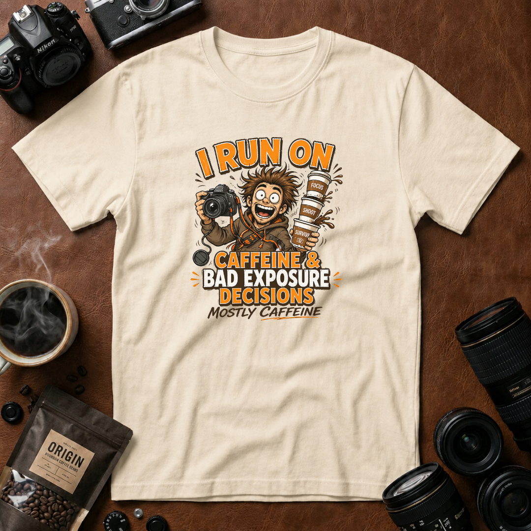 I Run on Caffeine & Bad Exposure Decisions T-Shirt