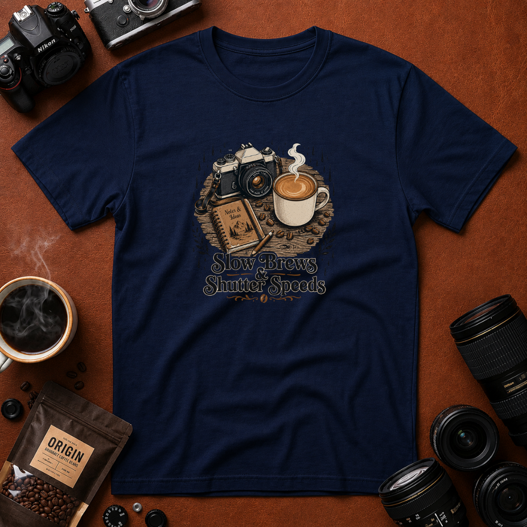 Slow Brews & Shutter Speeds T-shirt