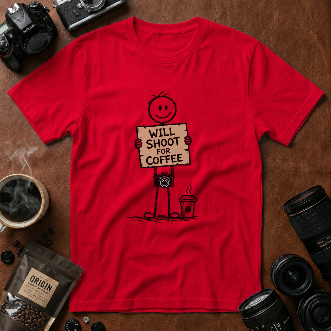 Will Shoot for Coffee 2 T-Shirt