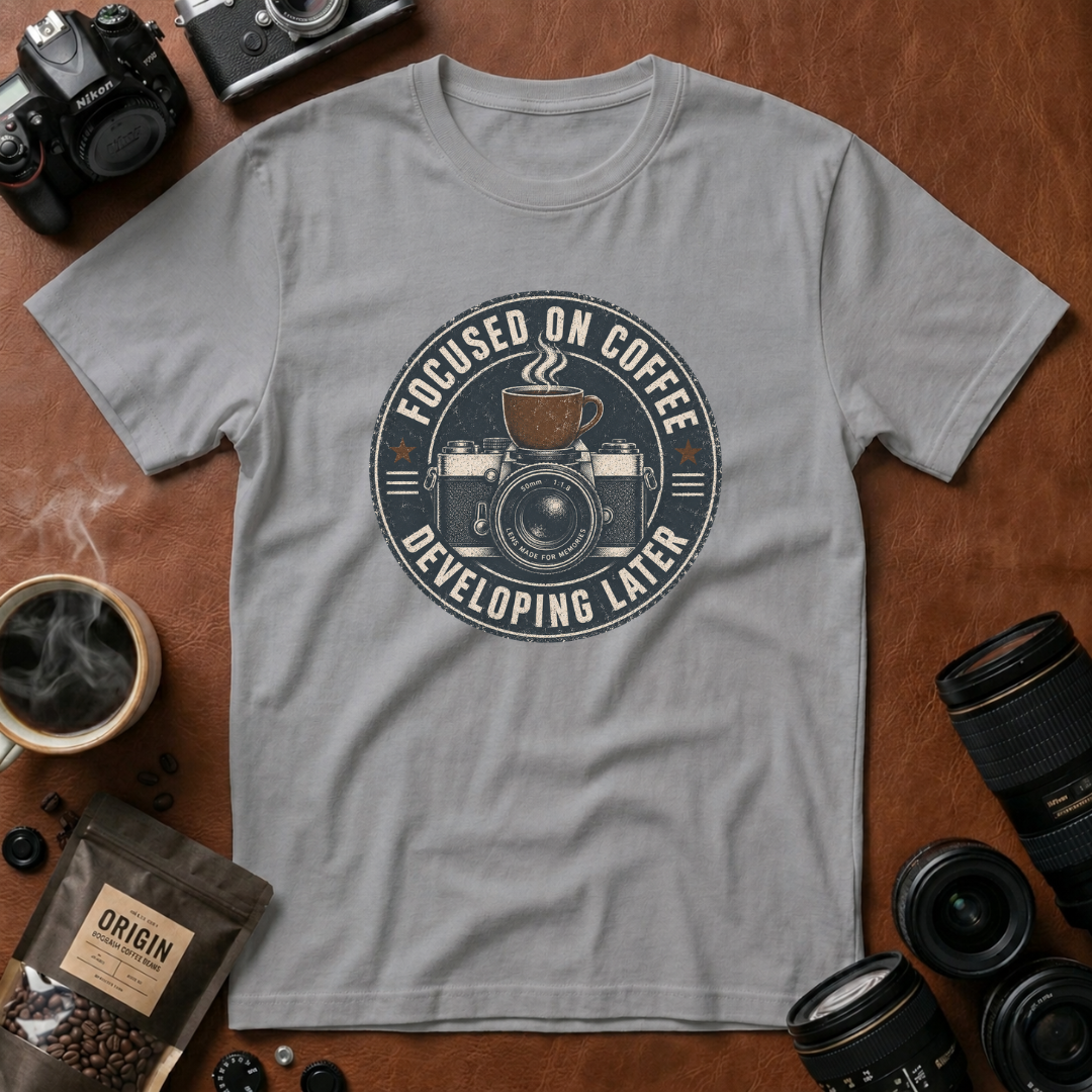 Focused on Coffee Developing Later T-Shirt
