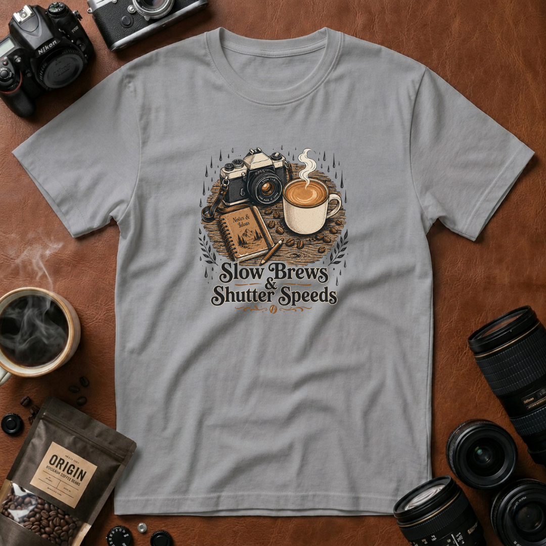 Slow Brews & Shutter Speeds T-shirt