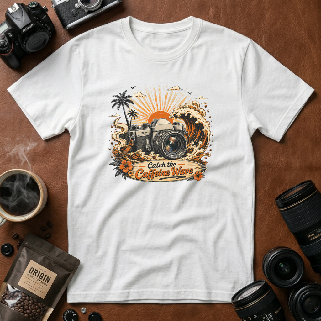 Catch the Caffeine Wave T-shirt