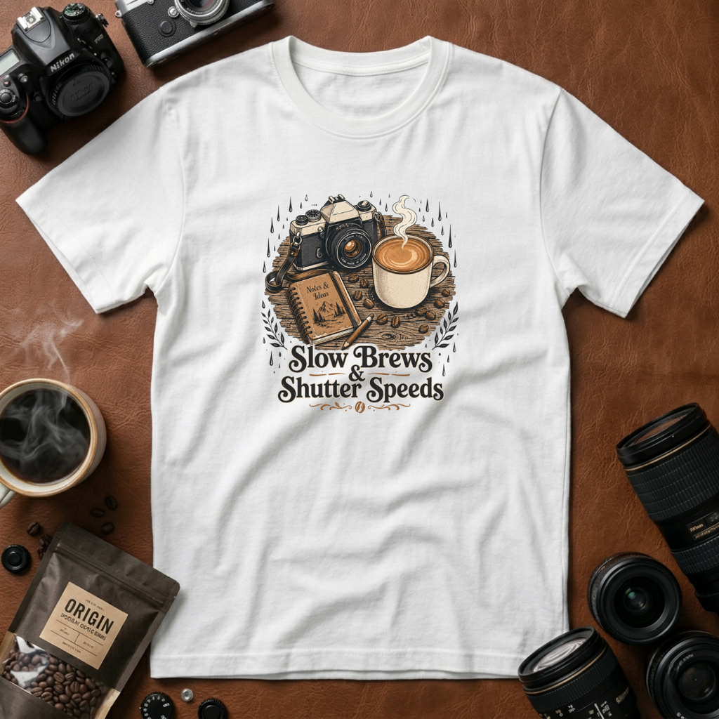 Slow Brews & Shutter Speeds T-shirt