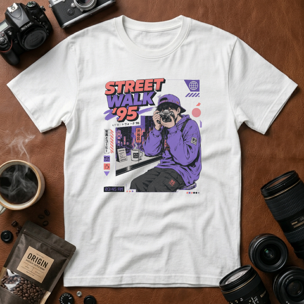 Street Walk Vibes in ’95 T-shirt