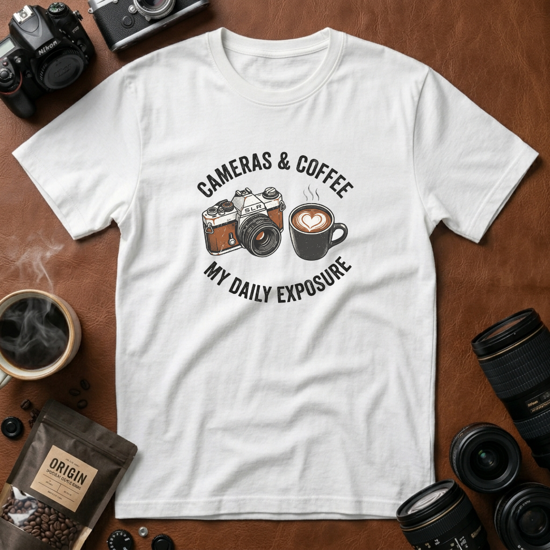Camera & Coffee My Daily Exposure T-Shirt